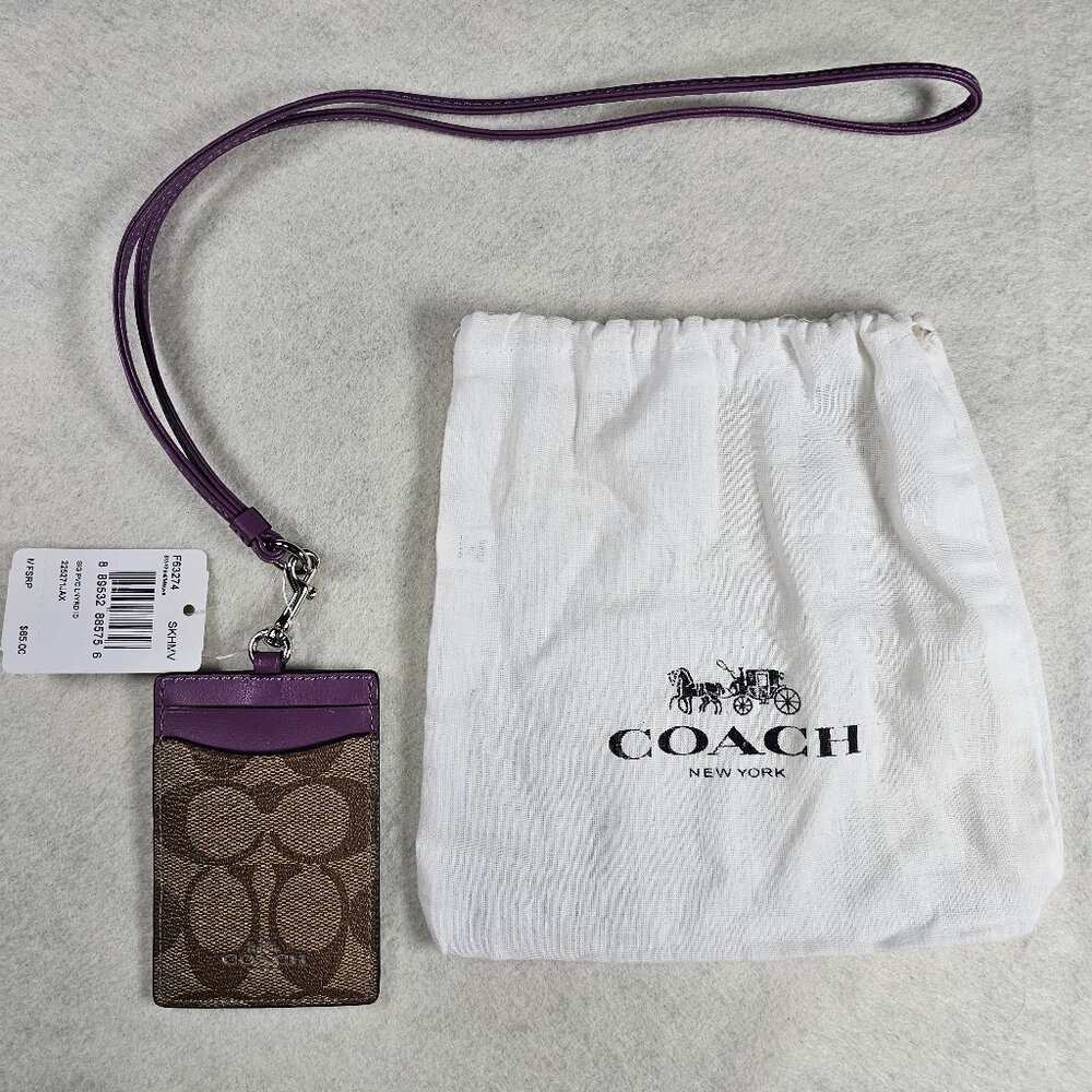 NWT Coach Lanyard ID Badge Holder – Sleek, Functional & Stylish - Picture 6 of 7
